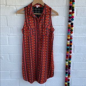 Xhilaration Aztec Dress Tunic Top sz M